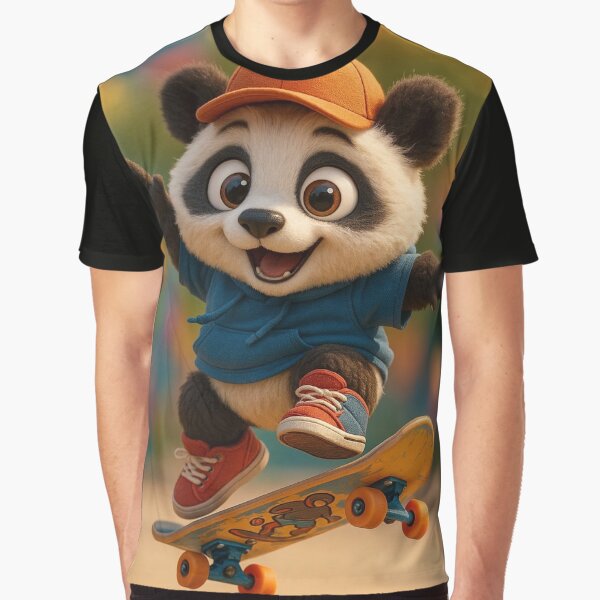 Skater Panda by Sillytoe T-Shirts, Hoodie, Sweatshirt | BlankRebels.com (Image 1)