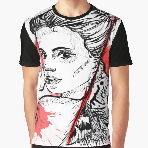 Girl and Tiger (trash polka style) by Nymiaink T-Shirts, Hoodie, Sweatshirt | BlankRebels.com (Image 1)