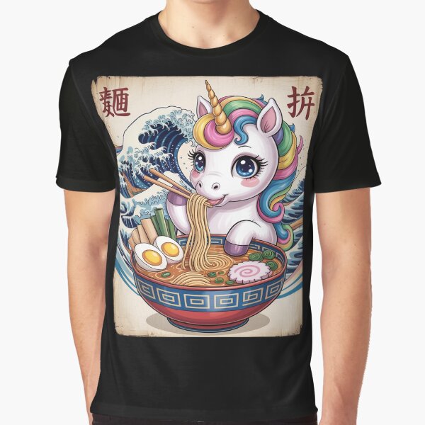 Kawaii Unicorn Ramen Noodle by Elenasriveras T-Shirts, Hoodie, Sweatshirt | BlankRebels.com (Image 1)