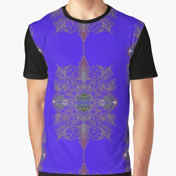Kallexos-Design- It's Blue 4 - Hippie Fantasy Design with a slight holo effect by Kallexos T-Shirts, Hoodie,... (Image 1)