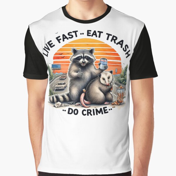 Chaotic Animal, Eat Trash Live Fast Chaotic Animal by clarkfraser T-Shirts, Hoodie, Sweatshirt | BlankRebels.com (Image 1)