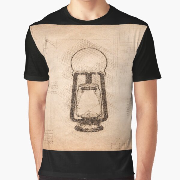 Da Vinci Sketch Art Lantern - Vintage by Rayyanz T-Shirts, Hoodie, Sweatshirt | BlankRebels.com (Image 1)