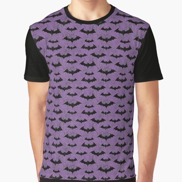 Bats on Purple Background Halloween by JuliaPop T-Shirts, Hoodie, Sweatshirt | BlankRebels.com (Image 1)