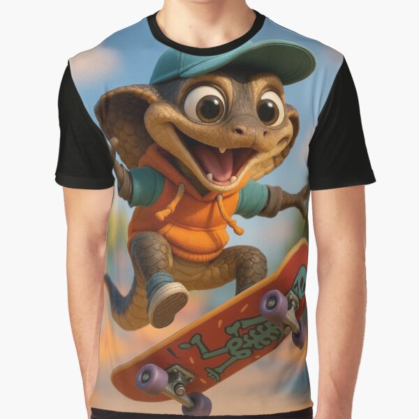 Skater Mozambique Spitting Cobra by Sillytoe T-Shirts, Hoodie, Sweatshirt | BlankRebels.com (Image 1)