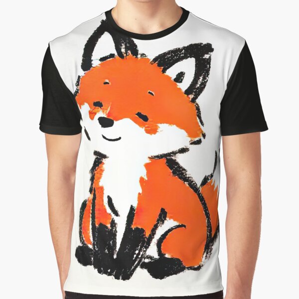 Cute Fox Ink Sketch by SunkenCost T-Shirts, Hoodie, Sweatshirt | BlankRebels.com (Image 1)