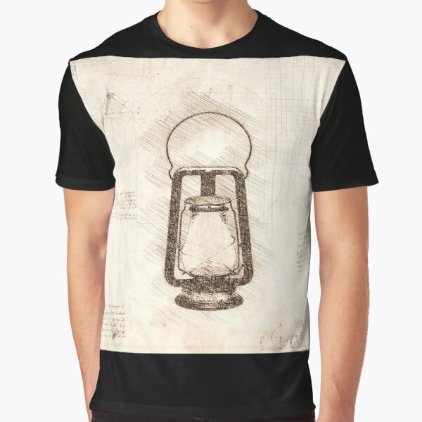 Da Vinci Sketch Art Lantern - Paper by Rayyanz T-Shirts, Hoodie, Sweatshirt | BlankRebels.com (Image 1)