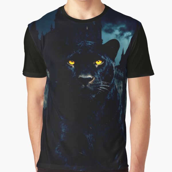 black panther – dark castle – dark fantasy animal art by Traumrausch T-Shirts, Hoodie, Sweatshirt | BlankRebels.com (Image 1)