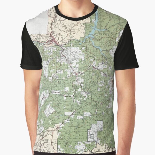 Allegheny National Forest Map (1974) Pennsylvania Nature Reserve Atlas by BravuraMedia T-Shirts, Hoodie, Sweatshirt (Image 1)