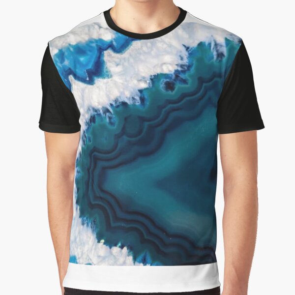 Blue Agate Geode by Ciel Walko T-Shirts, Hoodie, Sweatshirt | BlankRebels.com (Image 1)