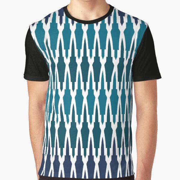 Boho Decor, Moroccan Pattern, Indigo, Navy Blue and Teal by meggydesigns T-Shirts, Hoodie, Sweatshirt (Image 1)
