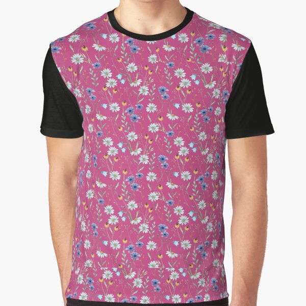 Blue Wildflower Seamless Pattern by jyotsanafinds T-Shirts, Hoodie, Sweatshirt | BlankRebels.com (Image 1)