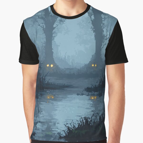 Mystic Swamp Pixelscape by RetroPixelCraft T-Shirts, Hoodie, Sweatshirt | BlankRebels.com (Image 1)