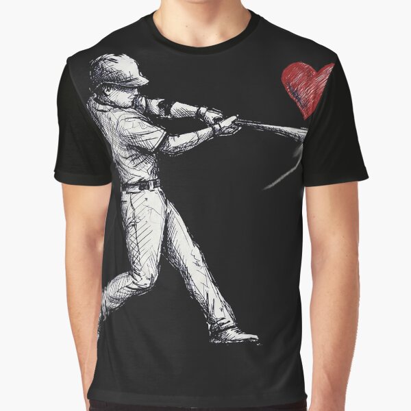 Baseball Batter Heart Sketch by AdyKurniawan T-Shirts, Hoodie, Sweatshirt | BlankRebels.com (Image 1)