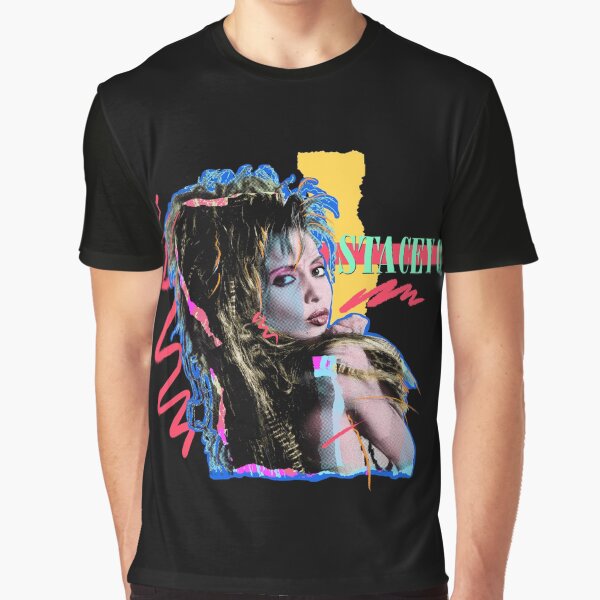 STACEY 80S STYLE COLORS BLACK BACKGROUND by DiscoDiscoMx T-Shirts, Hoodie, Sweatshirt | BlankRebels.com (Image 1)
