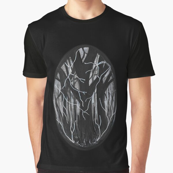 Gothic forest- dark contrasted forest drawing by DelilahArts T-Shirts, Hoodie, Sweatshirt | BlankRebels.com (Image 1)