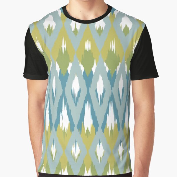 Boho Ikat Pattern Teal Mustard Green T-Shirts, Hoodie, Sweatshirt