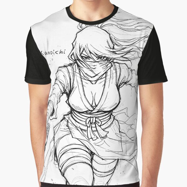 Beautiful Cool Kunochi Manga Sketch: Kunoichi II by Shigen16 T-Shirts, Hoodie, Sweatshirt | BlankRebels.com (Image 1)
