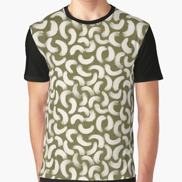 Boho gouache brush strokes in olive green by Illustrated by Nat T-Shirts, Hoodie, Sweatshirt | BlankRebels.com (Image 1)