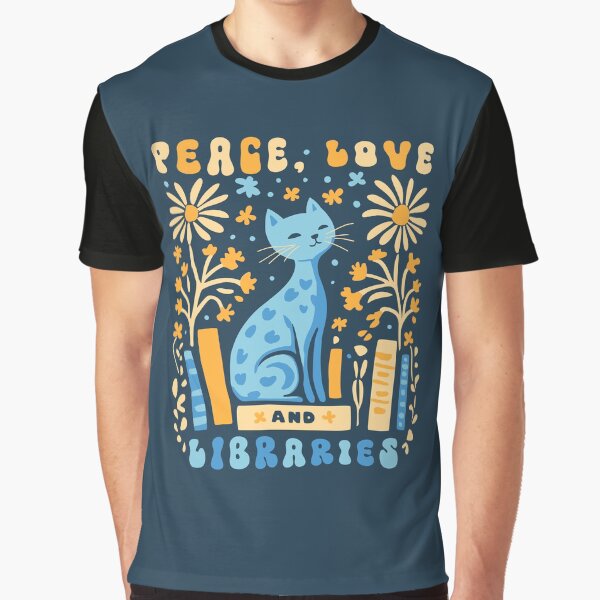 Groovy Peace Love Support Protect Local Libraries by Geek Updated T-Shirts, Hoodie, Sweatshirt | BlankRebels.com (Image 1)