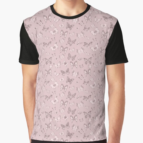 Brown 90s Butterfly Pattern by shopcosmiclatte T-Shirts, Hoodie, Sweatshirt | BlankRebels.com (Image 1)