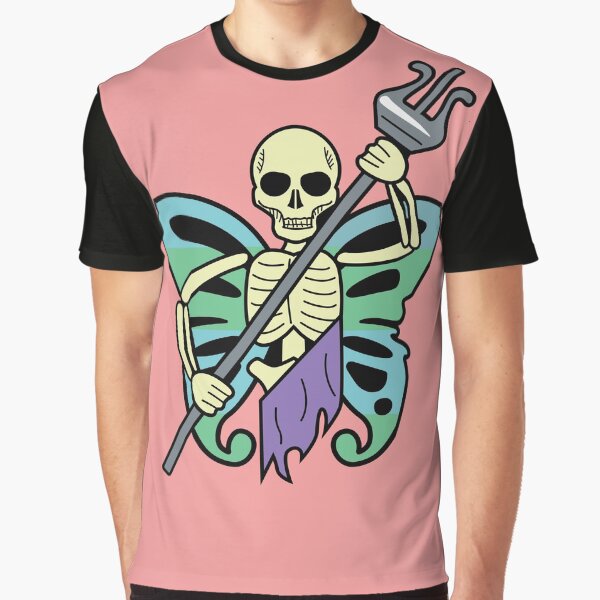 fairy skeleton with a trident by Blazing-Art T-Shirts, Hoodie, Sweatshirt | BlankRebels.com (Image 1)