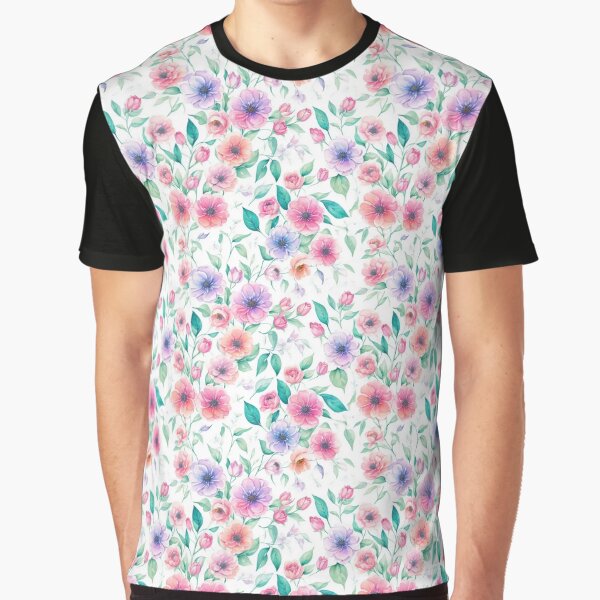Botanical, Floral, Flowers, Cute Floral Design by InscribedPH T-Shirts, Hoodie, Sweatshirt | BlankRebels.com (Image 1)