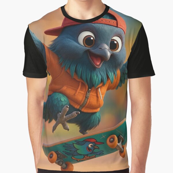Skater Nicobar Pigeon by Sillytoe T-Shirts, Hoodie, Sweatshirt | BlankRebels.com (Image 1)
