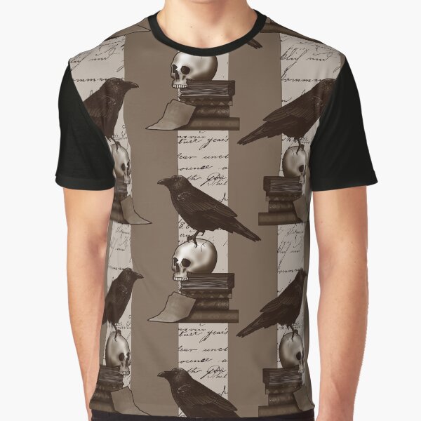 Dark Academia Raven And Skull Pattern by Gemma Compton T-Shirts, Hoodie, Sweatshirt | BlankRebels.com (Image 1)