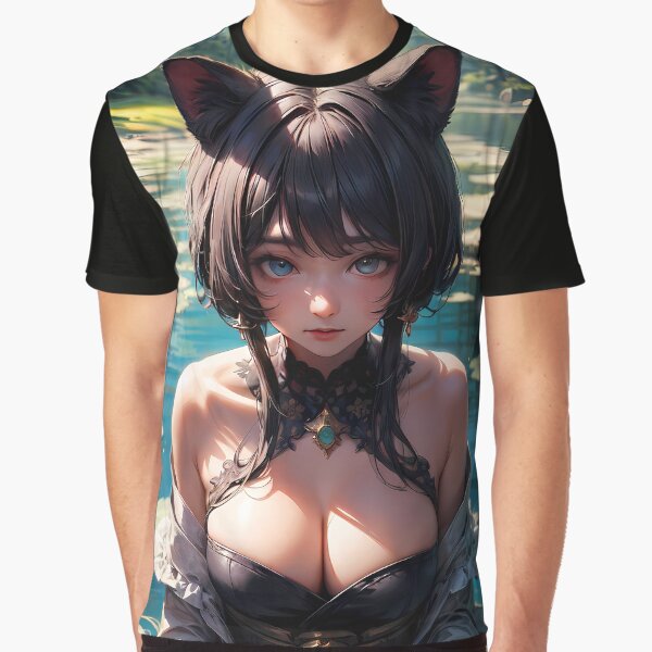 Manga Cat Ears Girl Lake T-Shirts, Hoodie, Sweatshirt