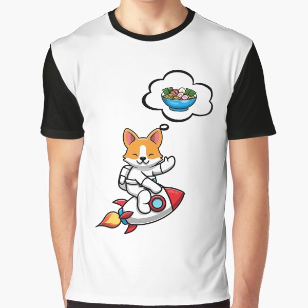 Corgi To The Moon To Eat RAMEN ! by SparrowLag T-Shirts, Hoodie, Sweatshirt | BlankRebels.com (Image 1)