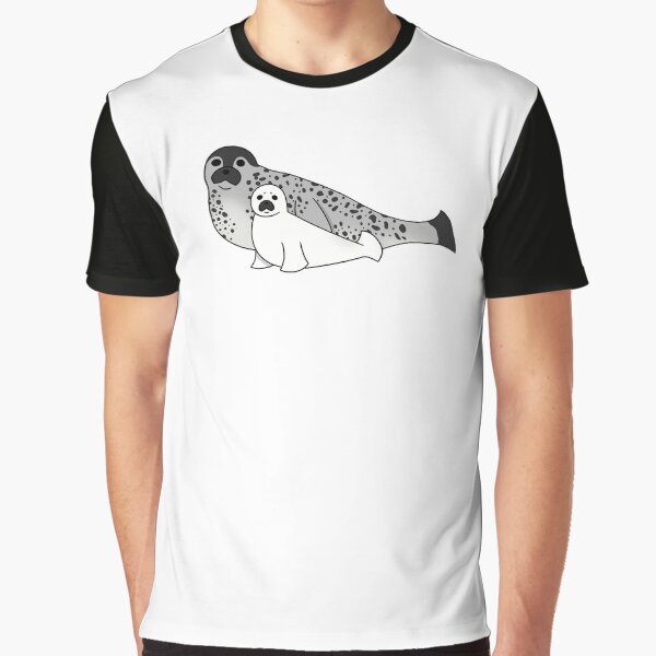 Harp Seal | Arctic February Prompt List 2021 | QuirkyDolphin by QuirkyDolphin T-Shirts, Hoodie, Sweatshirt (Image 1)