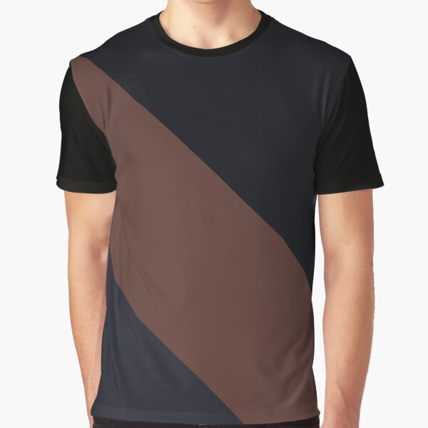 minimalist triangle and lines color block brown and black dark academia by neopop T-Shirts, Hoodie, Sweatshirt (Image 1)
