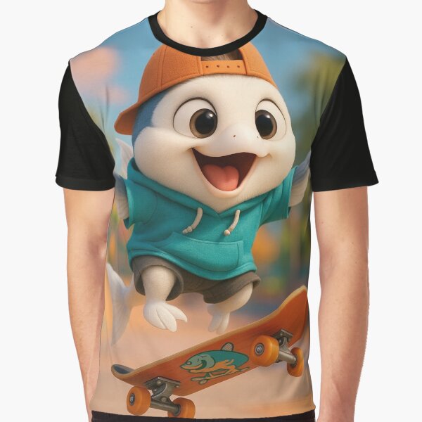Skater Masked Angelfish by Sillytoe T-Shirts, Hoodie, Sweatshirt | BlankRebels.com (Image 1)
