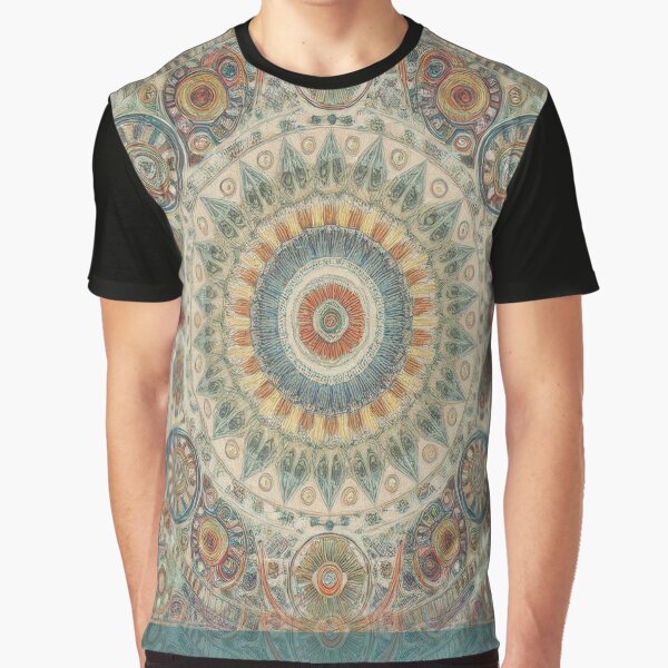 Retro Hippie: Mosiac Mandala by J Marielle Designs T-Shirts, Hoodie, Sweatshirt | BlankRebels.com (Image 1)