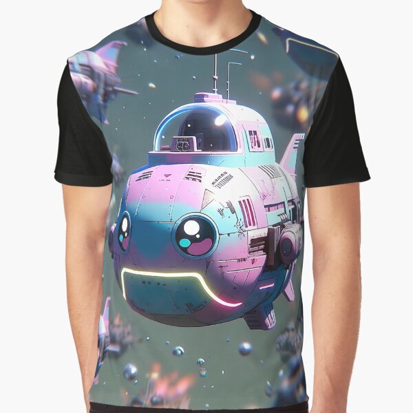 Kawaii Pastel Submarine Fleet – Cute Rainbow Warship Squad by NordseeSteel T-Shirts, Hoodie, Sweatshirt (Image 1)