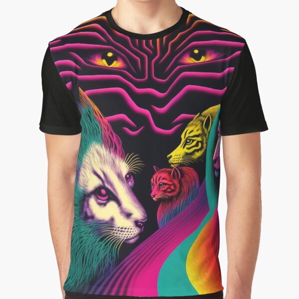 Abstract Neon Animal Art by JustArtDesign9 T-Shirts, Hoodie, Sweatshirt | BlankRebels.com (Image 1)
