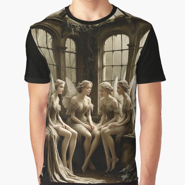 Fairy Court in Abandoned Greenhouse – Dark Academia Fantasy by semenol T-Shirts, Hoodie, Sweatshirt (Image 1)