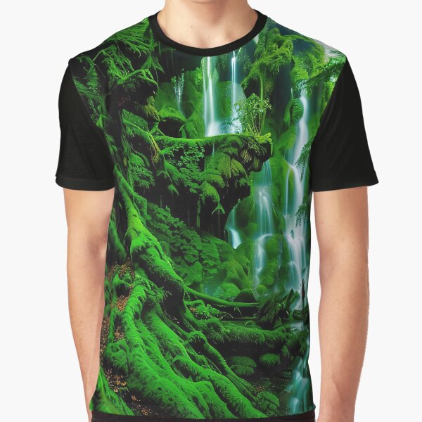 A beautiful lush Fairycore Elf forest. by PixieDustAIArt T-Shirts, Hoodie, Sweatshirt | BlankRebels.com (Image 1)