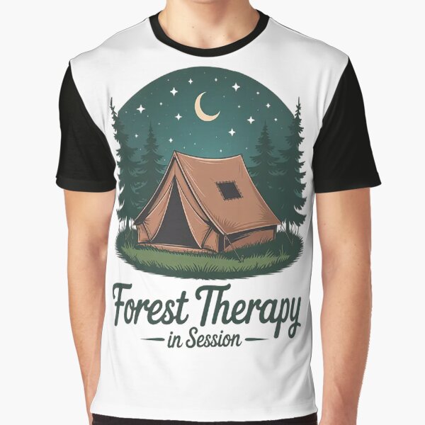 Forest therapy in session camping by TheRetroStyle T-Shirts, Hoodie, Sweatshirt | BlankRebels.com (Image 1)