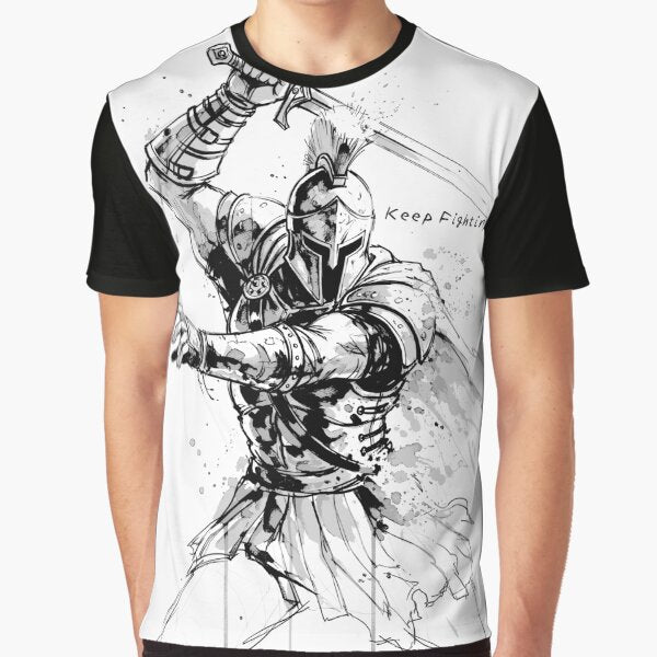 Cool Spartan Warrior: Keep Fighting by Shigen16 T-Shirts, Hoodie, Sweatshirt | BlankRebels.com (Image 1)