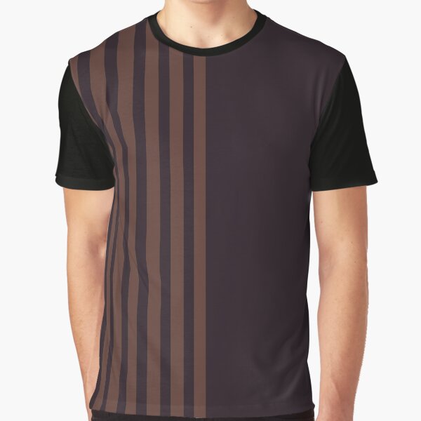 minimalist stripes in brown and black dark academia by neopop T-Shirts, Hoodie, Sweatshirt | BlankRebels.com (Image 1)