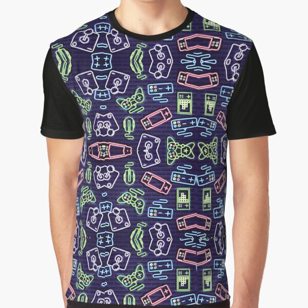 Gaming Stuff Neon Light Pattern T-Shirts, Hoodie, Sweatshirt
