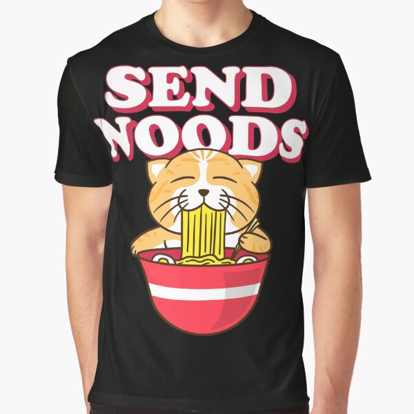 Send Noods Funny Ramen Cat by narekmug T-Shirts, Hoodie, Sweatshirt | BlankRebels.com (Image 1)