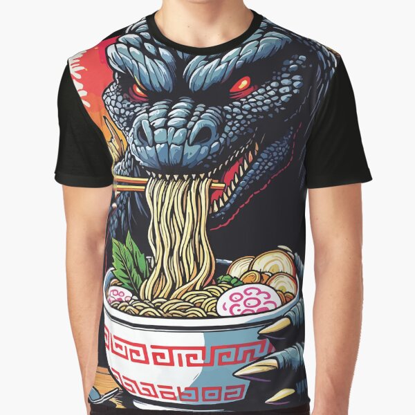 Dragon eating ramen by BrownHorse90s T-Shirts, Hoodie, Sweatshirt | BlankRebels.com (Image 1)