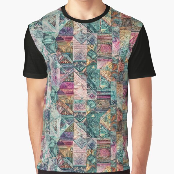 Retro Hippie: Patchwork by J Marielle Designs T-Shirts, Hoodie, Sweatshirt | BlankRebels.com (Image 1)