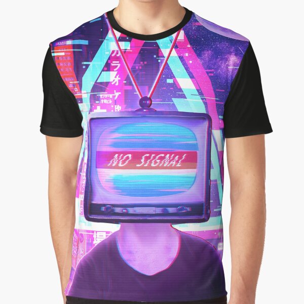 Vaporwave - TV Head by JackalopeCove T-Shirts, Hoodie, Sweatshirt | BlankRebels.com (Image 1)