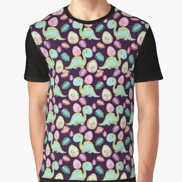 Cute Teal Dinosaur Pattern by cgroenewald T-Shirts, Hoodie, Sweatshirt | BlankRebels.com (Image 1)