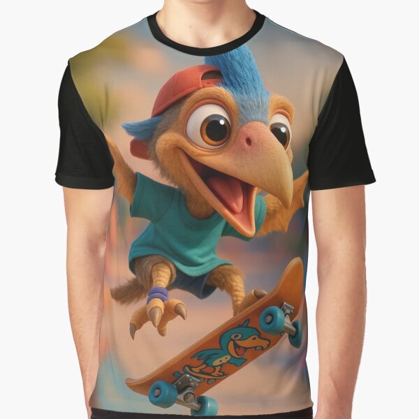 Skater Ornithocheirus by Sillytoe T-Shirts, Hoodie, Sweatshirt | BlankRebels.com (Image 1)