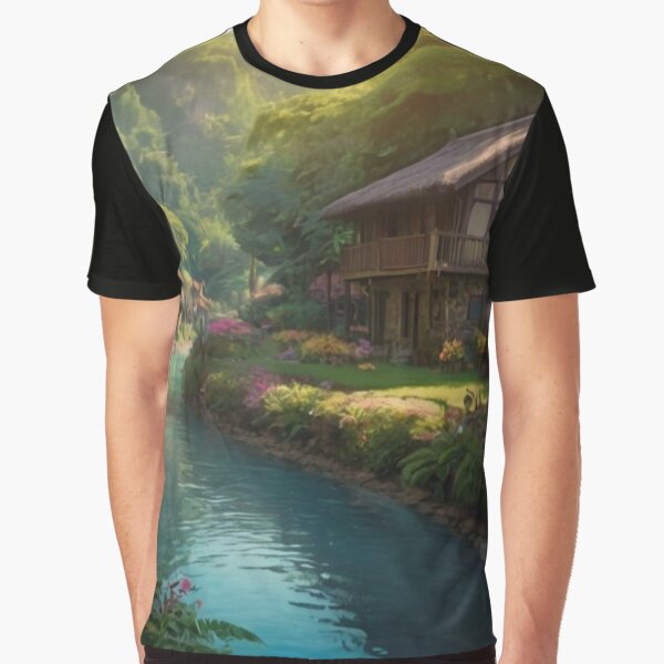 A Village of Tranquility and Nature’s Beauty by BlareBlare T-Shirts, Hoodie, Sweatshirt | BlankRebels.com (Image 1)