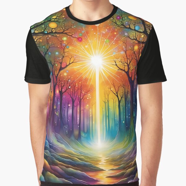 Colorful Forest Path by CalmnessbyChoice T-Shirts, Hoodie, Sweatshirt | BlankRebels.com (Image 1)